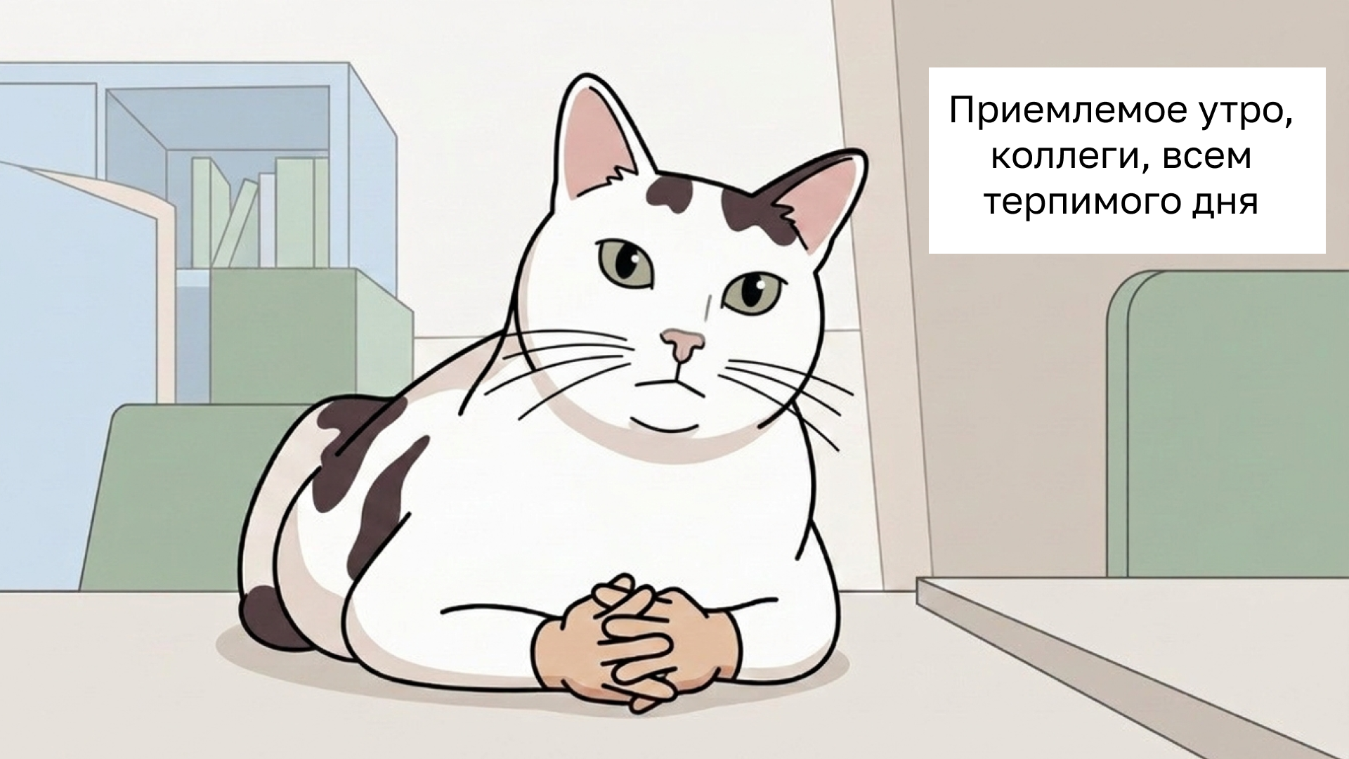 когда утром видишь коллег